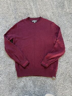 Eddie Bauer Knit Crewneck Sweater in Berry Plum